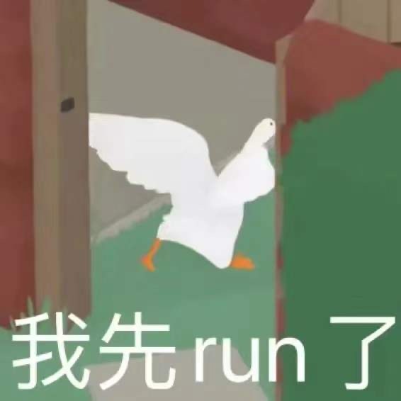 我先run了